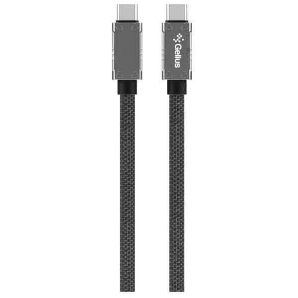 Gelius USB PowerFlex USB Type-C to USB Type-C 240W 1.2m Black (96541) - зображення 1