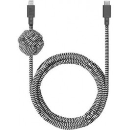   NATIVE UNION Night Cable USB-C to Lightning Zebra 3m (NCABLE-KV-CL-ZEB)