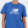 New Balance Синя жіноча футболка  Tee NB Stacked Logo nblWT41502BEU - зображення 4