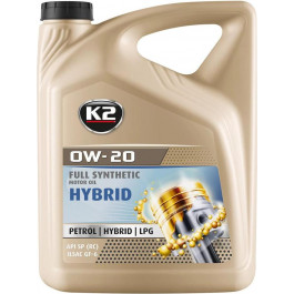   K2 K2 FULL SYNTHETIC MOTOR OIL HYBRID 0W-20 5л