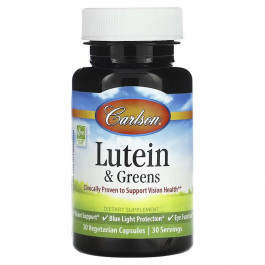   Carlson Labs Lutein & Greens 30 Vegetarian Capsules