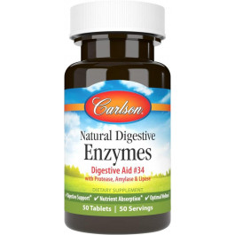   Carlson Labs Natural Digestive Enzymes, 50 Tablets