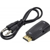 STLab HDMI - VGA Black (U-991 BLACK) - зображення 1