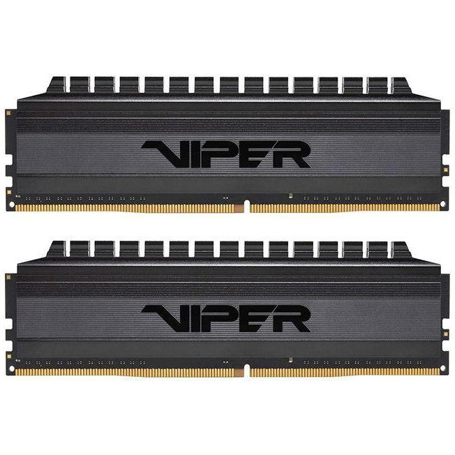 PATRIOT 64 GB (2x32GB) DDR4 3600 MHz Viper 4 Blackout (PVB464G360C8K) - зображення 1