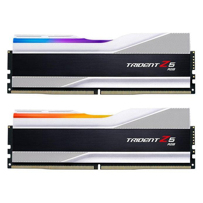 G.Skill 32 GB (2x16GB) DDR5 5600 MHz Trident Z5 RGB Silver (F5-5600J4040C16GX2-TZ5RS) - зображення 1