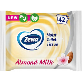   Zewa Влажная туалетная бумага Almond Milk 42 шт (7322540796179)