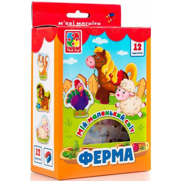 Vladi Toys Мой маленький мир на магнитах Ферма (VT3106-09) - зображення 1