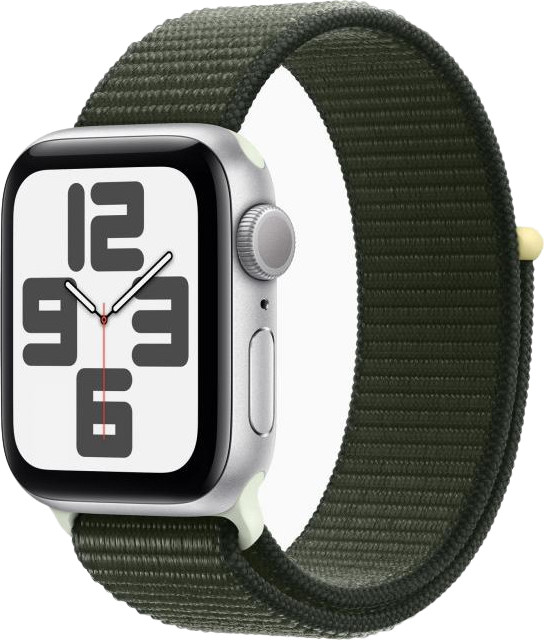 Apple Watch SE 2 GPS 40mm Silver Aluminum Case w. Cypress Sport Loop (MRTT3+MT573) - зображення 1