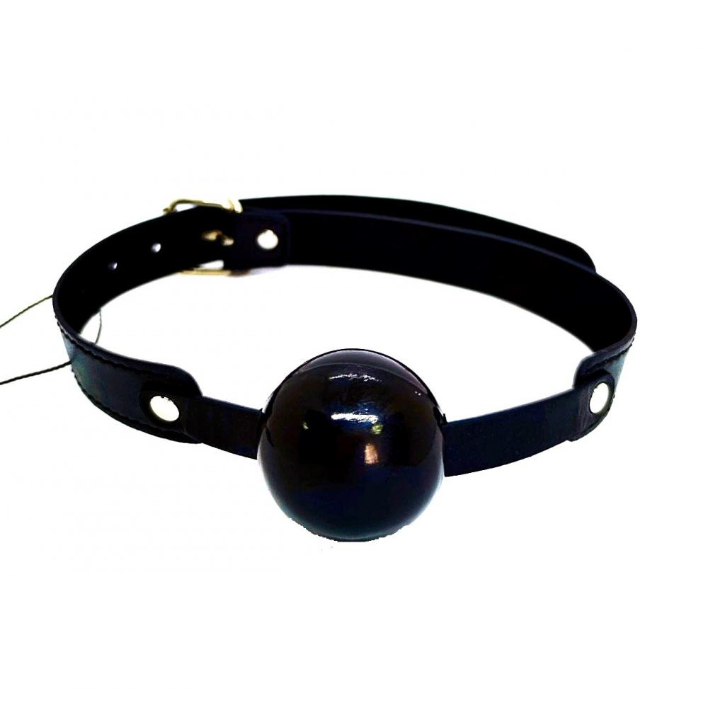 DS Fetish Кляп DS Fetish Ball gag rubber black (2224002015) - зображення 1