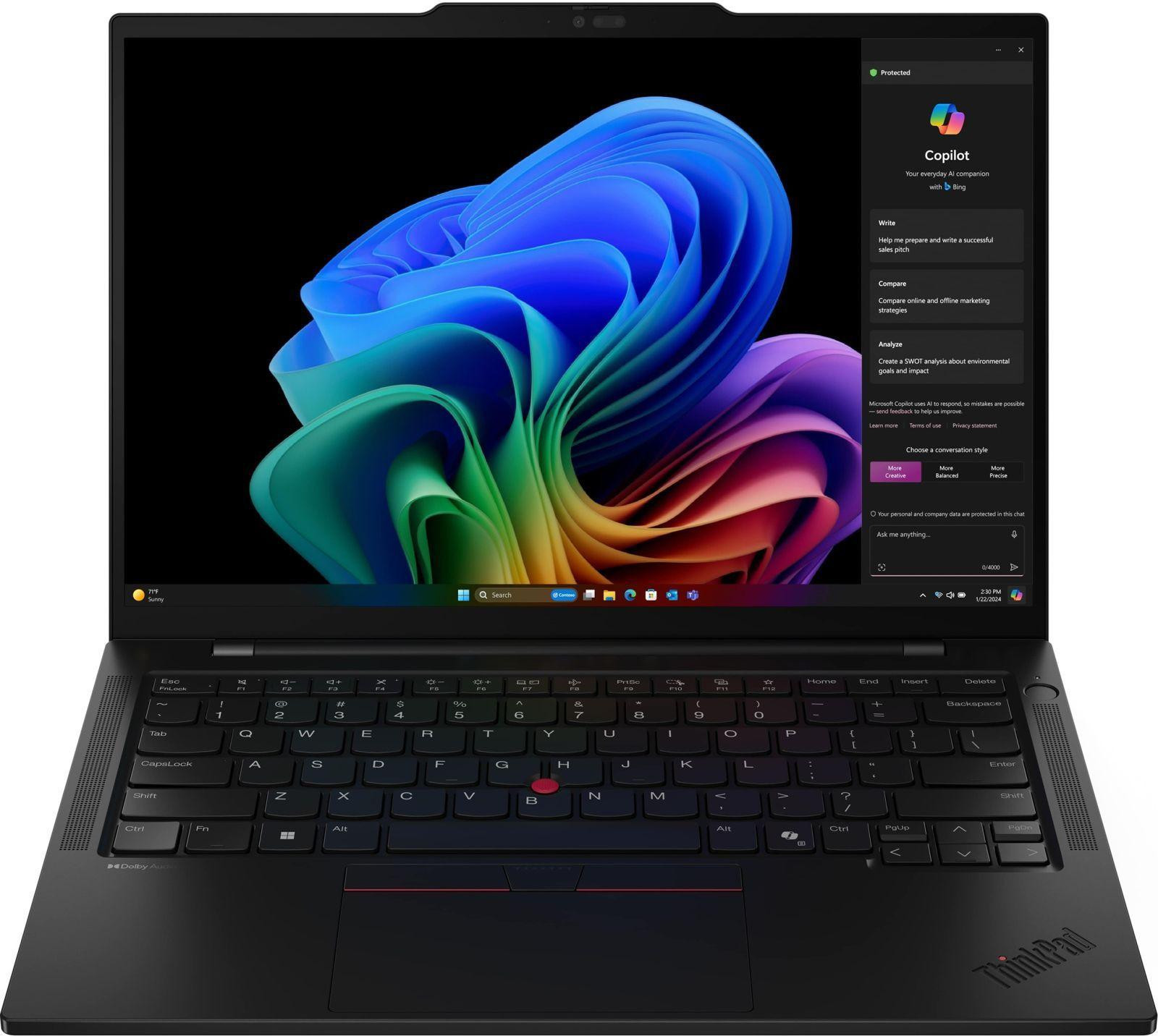 Lenovo ThinkPad T14s Gen 6 Black (21N10009RA) - зображення 1