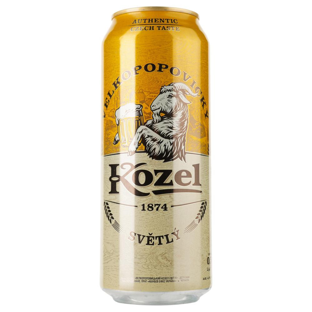 Velkopopovitsky Kozel Пиво  світле, 4%, ж/б, 0,5 л (786 389) (4820034924174) - зображення 1