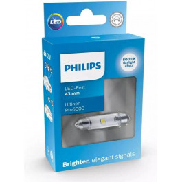   Philips C5W LED White Ultinon Pro6000 12В (11866CU60X1)