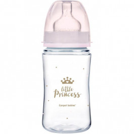   Canpol babies Бутылочка антиколиковая 240 мл PP Easystart Royal baby розовая (35/234_pin)