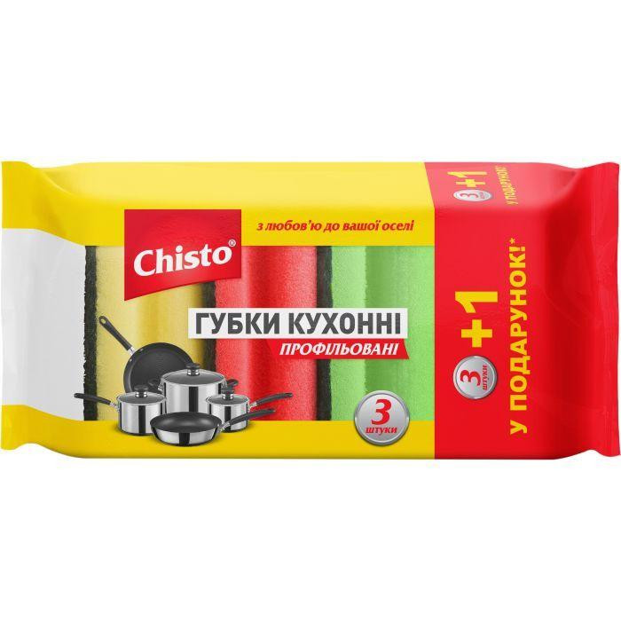 Chisto Губка Профилированные 4 шт (4823098407492) - зображення 1