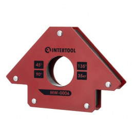   Intertool Тримач магнітний для зварювання стріла, 45°, 90°,135°, 35 кг, 110x120x25 мм INTERTOOL MW-0006