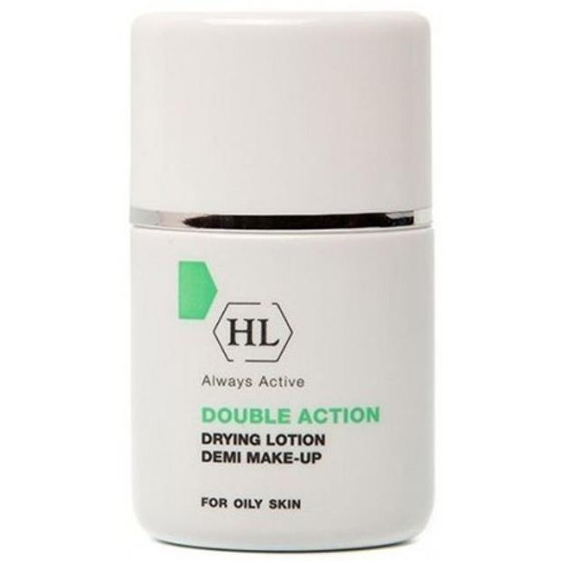 Holy Land Cosmetics Подсушивающий лосьон с тоном  Double Action Drying Lotion Demi Make Up 30 мл (7290101321620) - зображення 1