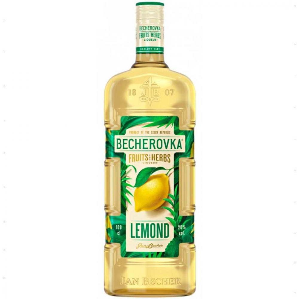 Becherovka Ликерная настойка на травах Lemond 1 л 20% (8594405105528) - зображення 1