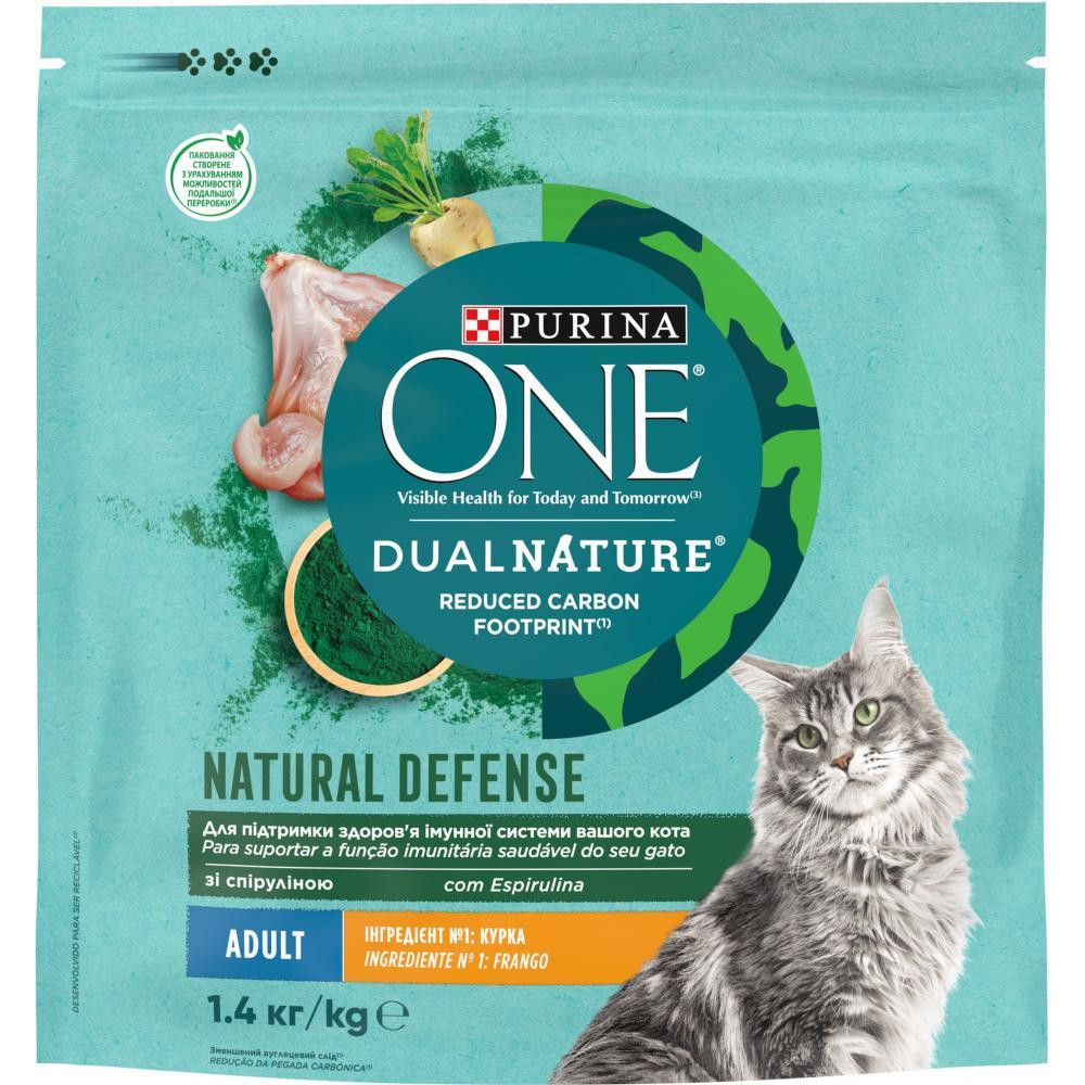 Purina One DualNature со спирулиной 1,4 кг (7613036269025) - зображення 1