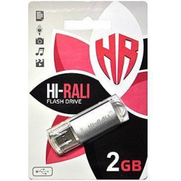   Hi-Rali 2 GB Rocket Series USB 2.0 Silver (HI-2GBRKTSL)