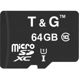   T&G 64 GB microSDXC Class 10 UHS-I (U1) TG-64GBSDCL10-00