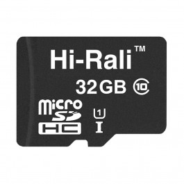   Hi-Rali 32 GB microSDHC class 10 UHS-I HI-32GBSD10U1-00