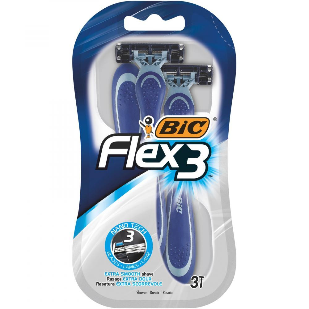 BIC Flex 3 Comfort Станки для бритья без сменных катриджей 3 шт. (3086123363786) - зображення 1