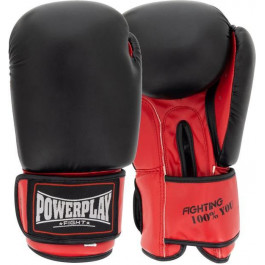   PowerPlay Боксерські рукавиці 3004 10oz Black/Red (PP_3004_10oz_Bl/Red)