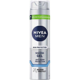   Nivea Гель для гоління  Men Silver Protect, 200 мл (4006000051673)