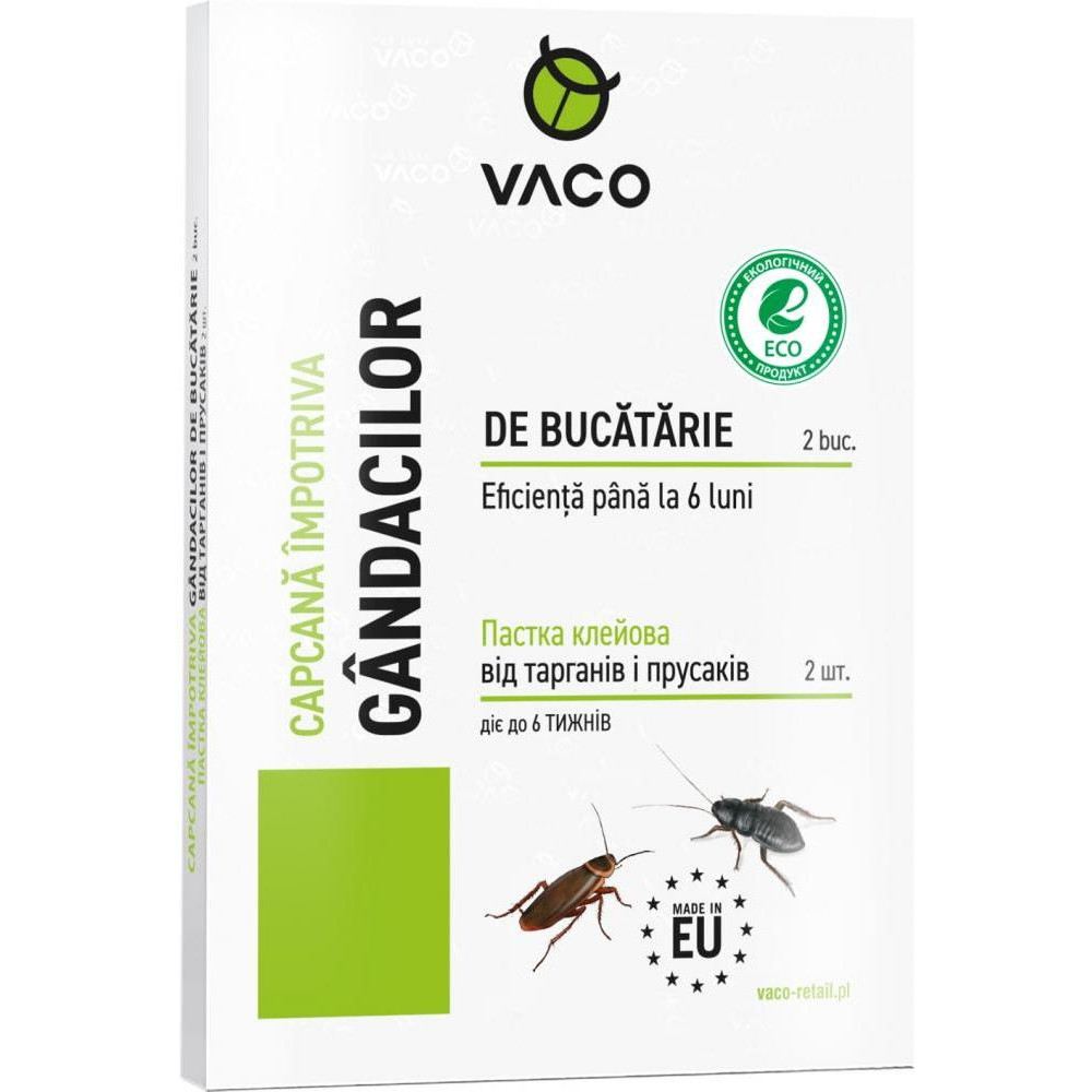 VACO Пастка клейова  Eco від тарганів та прусаків, 2 шт. (DV00003UA/RO) - зображення 1