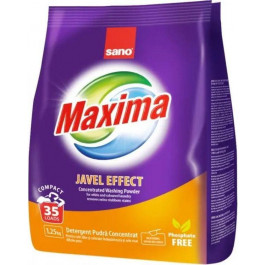   Sano Стиральный порошок Maxima Javel Effect 1,25 кг (7290000288109)