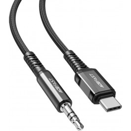   Acefast C1-08 USB-C to 3.5mm 1.2m Black (AFC1-08B)