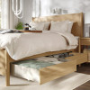 IKEA TONSTAD Каркас з ящиками дубовий шпон/LOnset 160х200 (594.966.64) - зображення 4