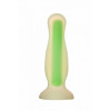 Dream toys RADIANT SOFT SILICONE GLOW IN THE DARK PLUG SMALL GREEN (DT22043) - зображення 1