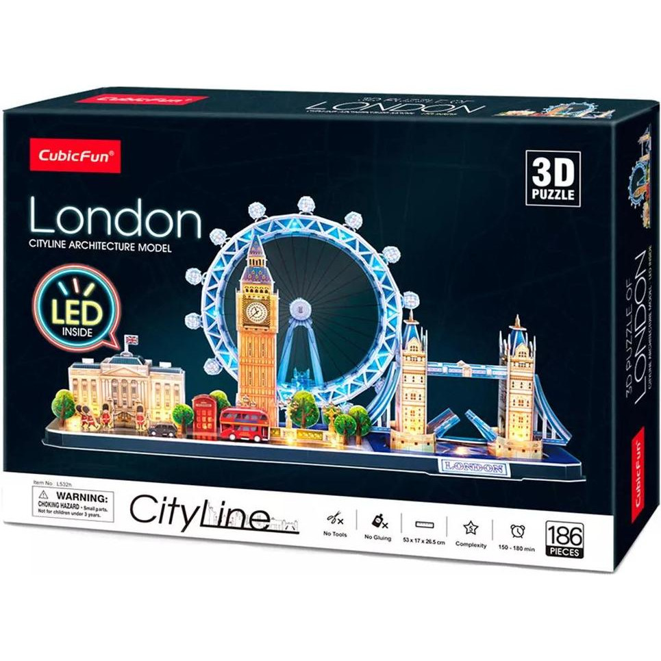 Cubic Fun City Line з LED-підсвіткою Лондон (L532h) - зображення 1