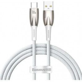   Baseus Glimmer Series USB Cable to USB-C Fast Charging 100W 1m White (CADH000402)