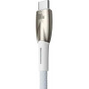 Baseus Glimmer Series USB Cable to USB-C Fast Charging 100W 1m White (CADH000402) - зображення 2