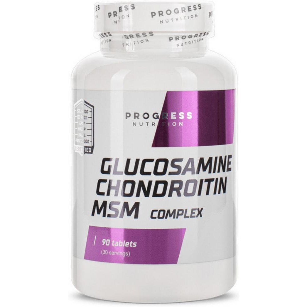 Progress Nutrition Glucosamine Chondroitin & MSM 90 tabs - зображення 1