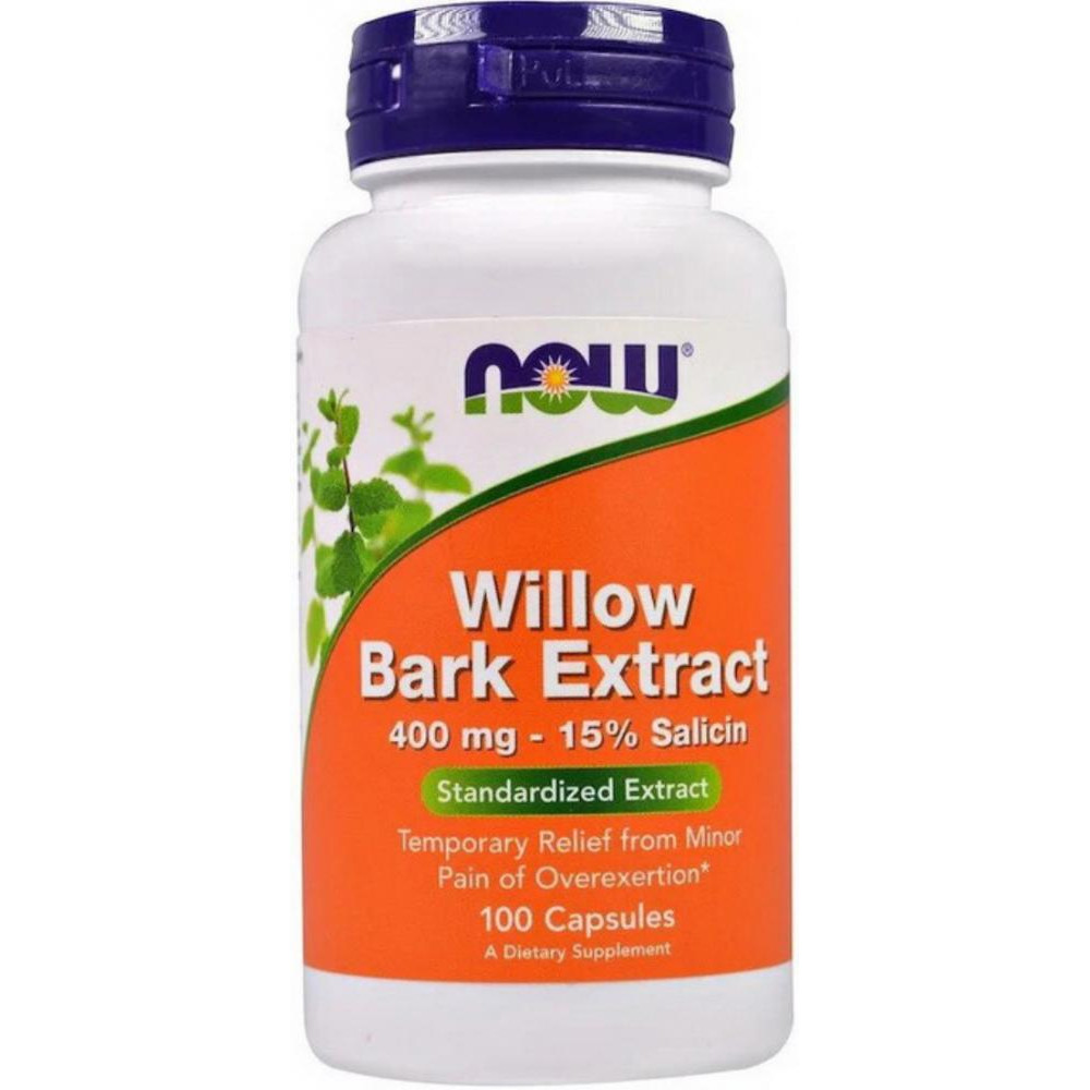 Now Willow Bark Extract 400 mg 100 капсул - зображення 1