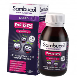   Sambucol Black Elderberry Liquid For Kids + Vitamin C (230 ml)