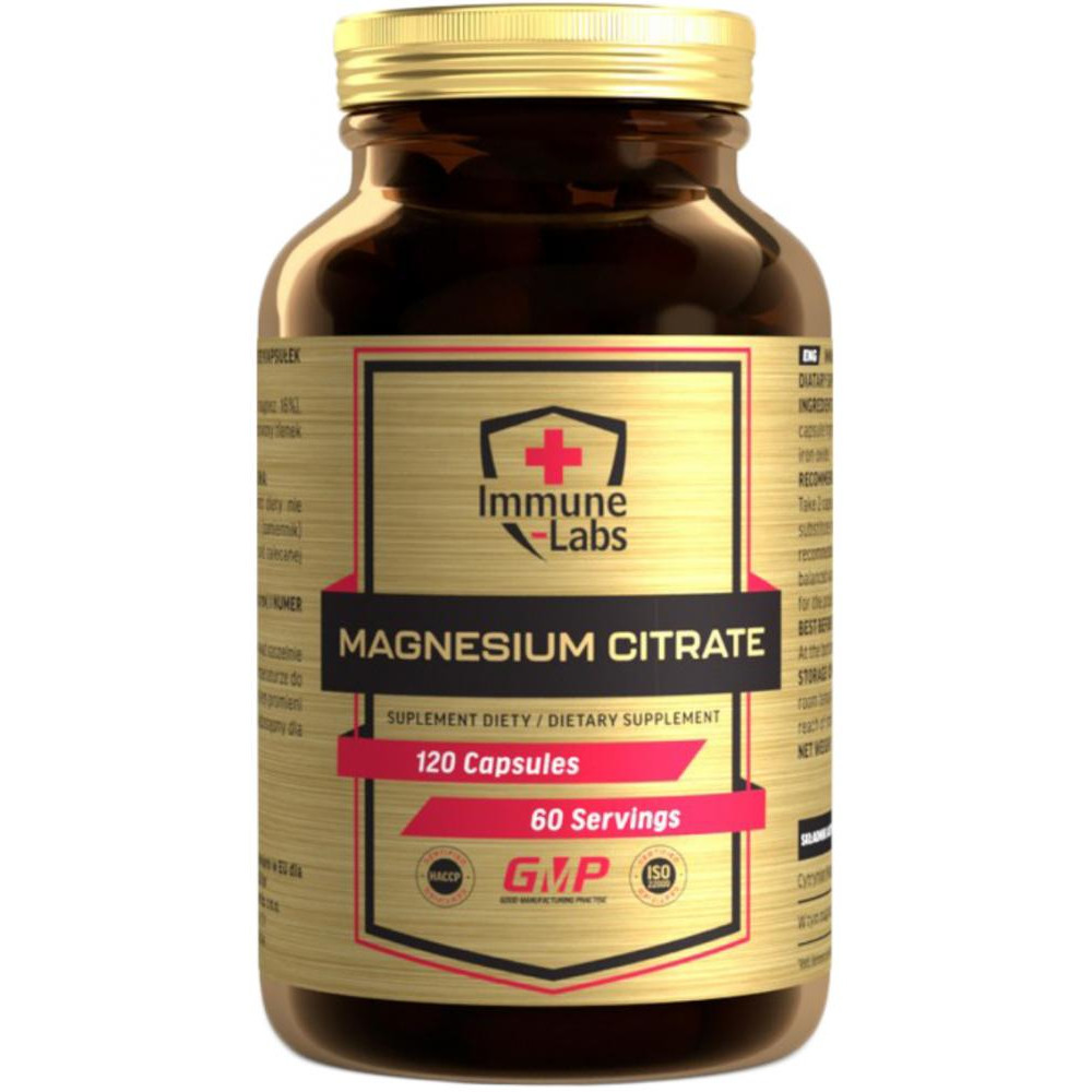 Immune Labs Magnesium Citrate 550 mg 120 капсул - зображення 1