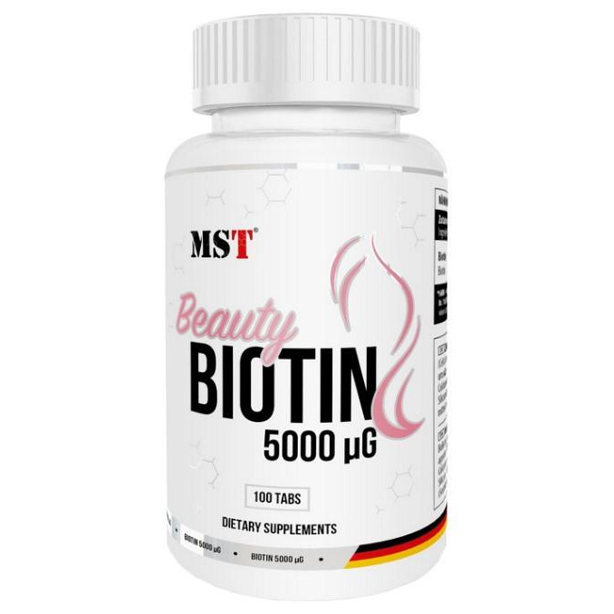 MST Nutrition Biotin 5000 100 таблеток - зображення 1