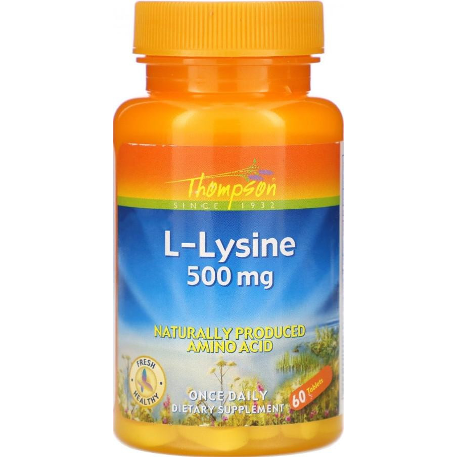 Thompson L-Lysine 500 mg (60 tab) - зображення 1