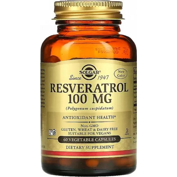 Solgar Resveratrol 100 mg 60 капс - зображення 1