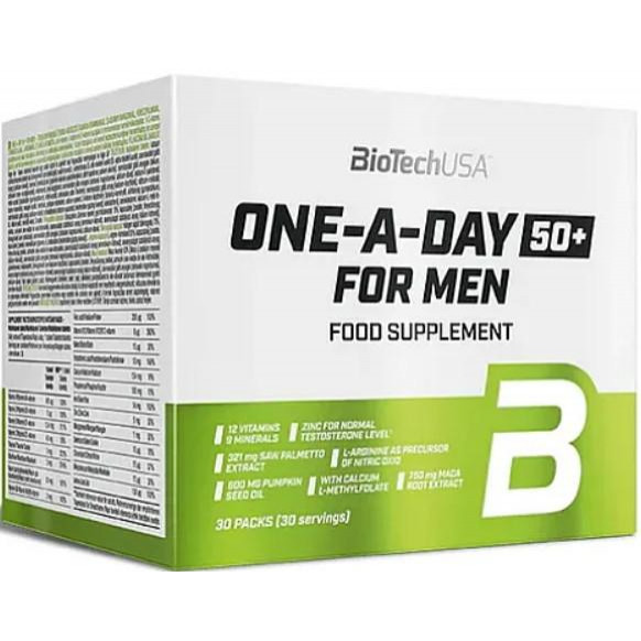 BiotechUSA One-A-Day 50+ For Men 30 Packs - зображення 1