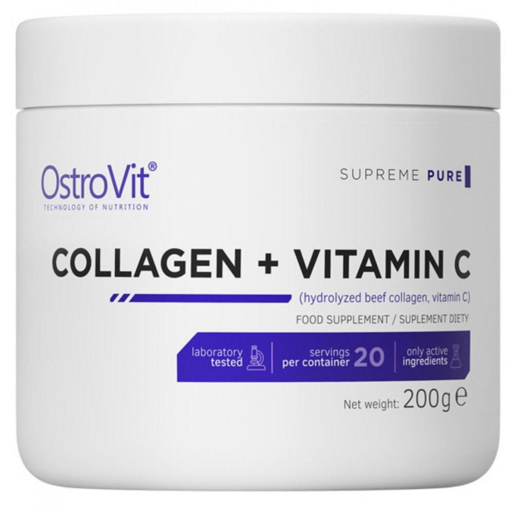 OstroVit Коллаген OstroVit Collagen + Vitamin C 200 грамм - зображення 1