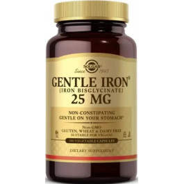   Solgar Gentle Iron 25 mg 180 caps Железо