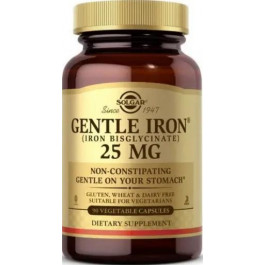   Solgar Gentle Iron 25 mg 90 Veggie Caps Железо