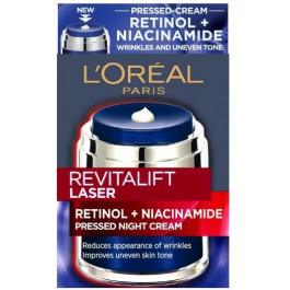   L'Oreal Paris Ночной крем  Revitalift Лазер против морщин и для улучшения тона кожи лица с ретинолом и никотинамид