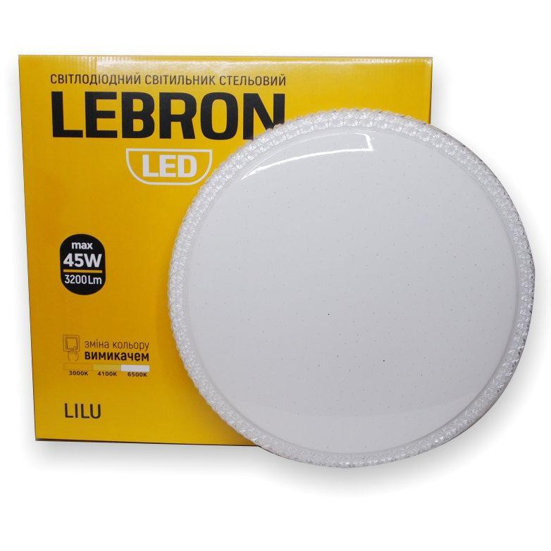 Lebron Сучасний Світлодіодний Світильник  L-CL-LILU, Max 45W, LED, 3200Lm, 3000К, 4100К, 6500К (15-25-16) - зображення 1