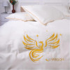 MirSon Наволочка  0001 Moko White Fire Bird Сатин Elit 60x60 см (2200008706388) - зображення 6